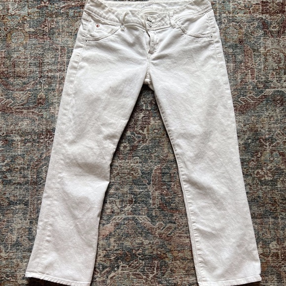 Hudson Cropped White Jeans Size 29 - Picture 2 of 10